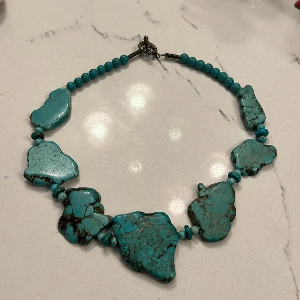 SOLD EBAY Turquoise Necklace Gorgeous - Picture 3 of 4